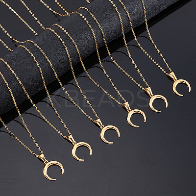 DIY 304 Stainless Steel Pendant Necklace Making Kits DIY-UN0002-14G-1