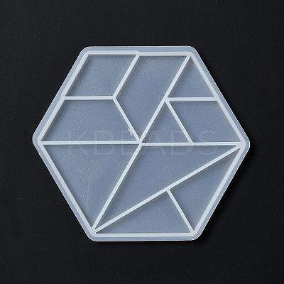 DIY Triangle & Trapezoid & Rhombus Tangram Pieces Display Decoration Silicone Molds LS-DIY-G067-05D-1