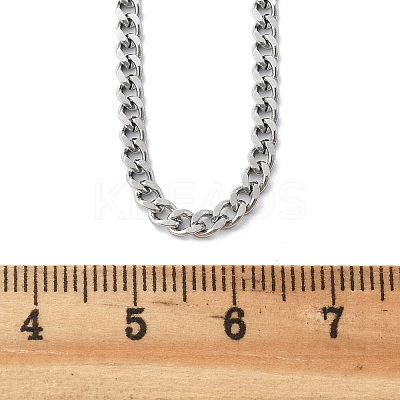 Non-Tarnish 304 Stainless Steel Curb Chain Necklaces LS-NJEW-H492-01P-1
