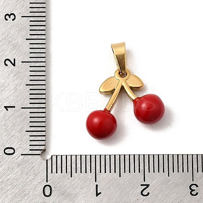 304 Stainless Steel Enamel Pendants STAS-Z158-02G-01-1