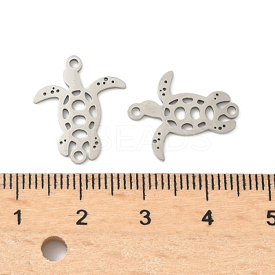Ocean 201 Stainless Steel Laser Cut Sea Animals Connector Charms STAS-P428-03A-P-1
