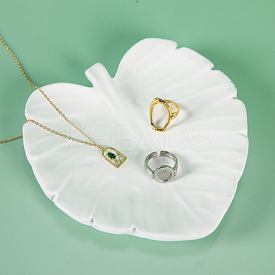 Leaf Resin Jewelry Display Trays ODIS-A012-07-1