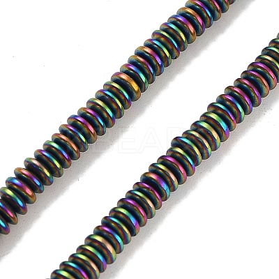 Electroplated Synthetic Non-magnetic Hematite Beads Strands G-P545-A01-01G-1