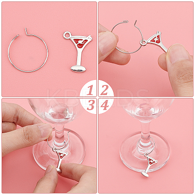 DIY Wine Glass Charm Making Kit DIY-UN0003-39-1
