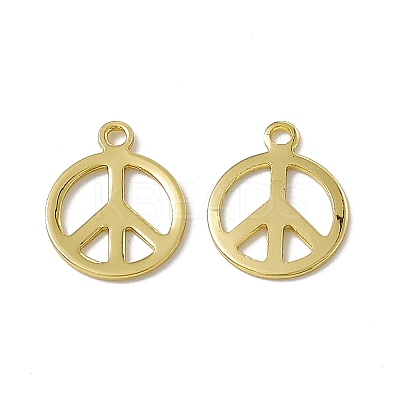 Rack Plating Brass Charms KK-C007-08G-1