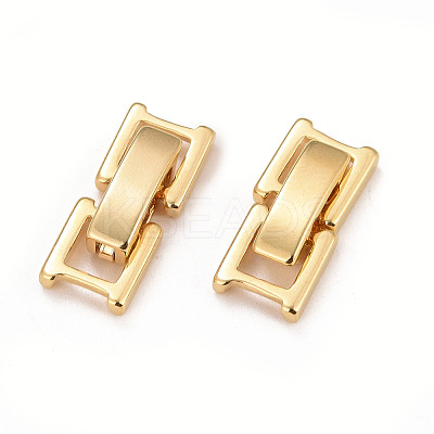 Eco-Friendly Brass Watch Band Clasps KK-M225-28G-1