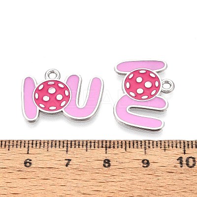 Alloy Enamel Sports Pendants ENAM-T022-74P-1