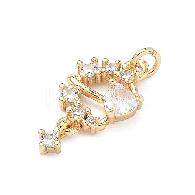 Brass Pave Cubic Zirconia Pendants KK-A286-13G-01-1