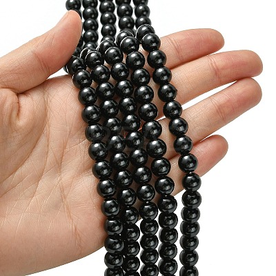 Eco-Friendly Glass Pearl Beads Strands HY-A008-8mm-RB080-1