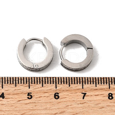 304 Stainless Steel Hoop Earrings EJEW-L302-03D-P-1