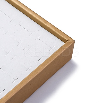 100-Slot Imitation Leather Jewelry Ring Organizer Display Trays CON-G023-16-1
