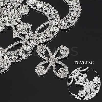 Crown Glass Rhinestone Patches DIY-WH0260-81A-1