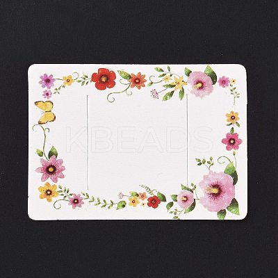 Rectangle Paper Hair Clip Display Cards DIY-B061-02D-1