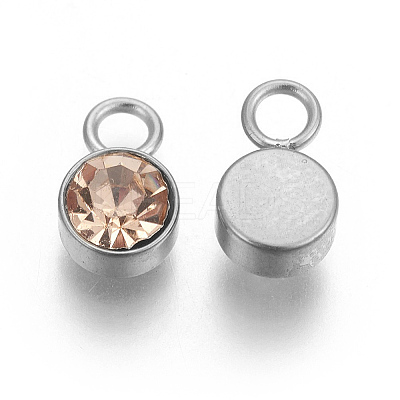 Glass Rhinestone Charms STAS-F189-P10-1