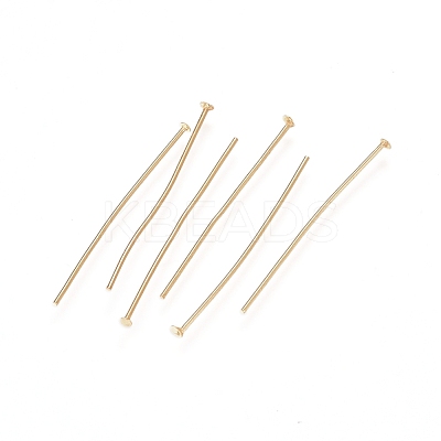 304 Stainless Steel Flat Head Pins X-STAS-L238-006D-G-1
