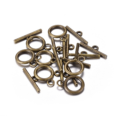 Tibetan Style Alloy Toggle Clasps LS-MLF0273Y-NF-1