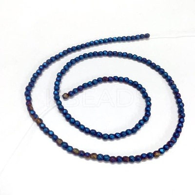 Electroplate Non-magnetic Synthetic Hematite Beads Strands G-J169C-4mm-03-1