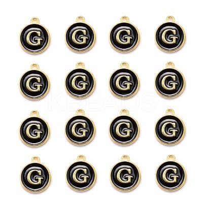 Golden Plated Alloy Charms X-ENAM-S118-02G-1