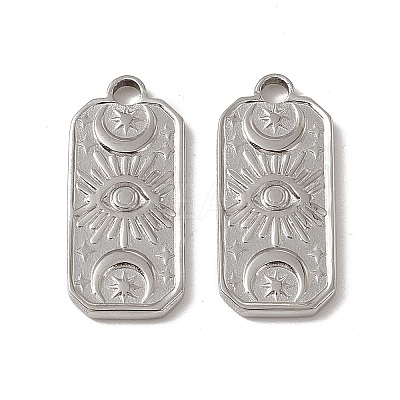 Non-Tarnish 201 Stainless Steel Charms STAS-J401-VC590-1