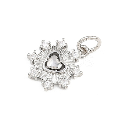 Brass Micro Pave Cubic Zirconia Pendants KK-A269-52P-1