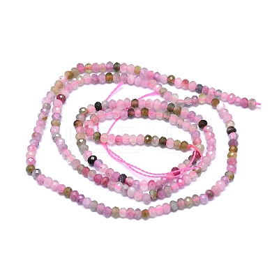 Natural Multicolor Tourmaline Beads Strands G-G106-A06-01-1