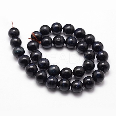Natural Tiger Eye Bead Strands G-G735-23-10mm-05-1