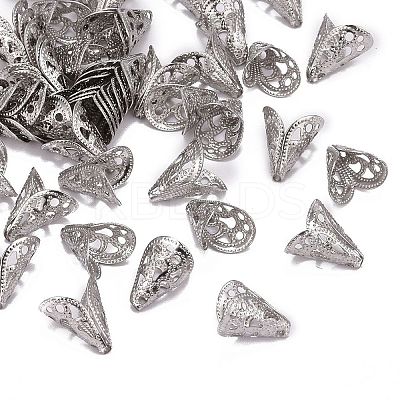 Tarnish Resistant Apetalous 316 Surgical Stainless Steel Cone Bead Caps LS-STAS-M257-02-1