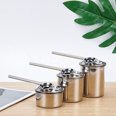 Stainless Steel Blowing Glaze Pot AJEW-WH0120-68A-1