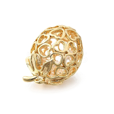 Brass with Cubic Zirconia Pendants KK-E792-08G-1