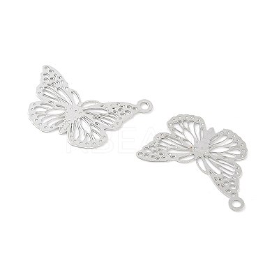 Hollow 304 Stainless Steel Pendants STAS-C153-01P-1