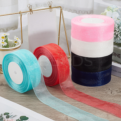 1 Rolls Sheer Organza Ribbon SRIB-CY0001-22B-07-1
