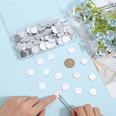 250Pcs Acrylic Self Adhesive Mirror Wall Stickers AJEW-SP0001-21A-1