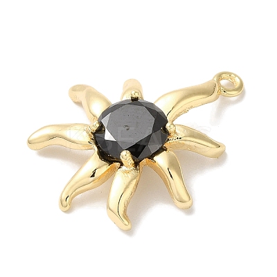 Brass Micro With Glass Pendants KK-U013-05G-1