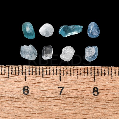 Natural Aquamarine Chip Beads G-M364-01A-1