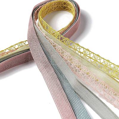 18 Yards 6 Colors Polyester Ribbon SRIB-C001-B10-1