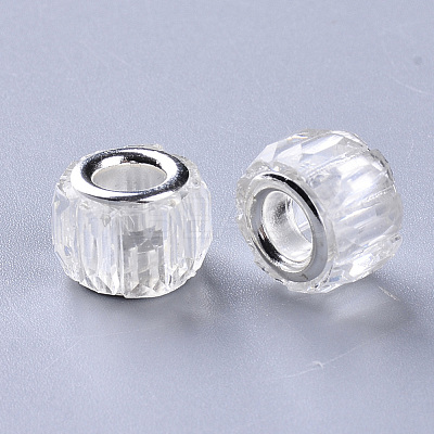 Transparent Resin European Beads RPDL-Q023-A-C04-1