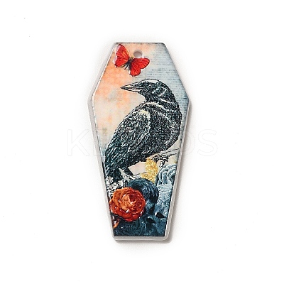 Halloween Printed Acrylic Pendants MACR-K330-20A-1