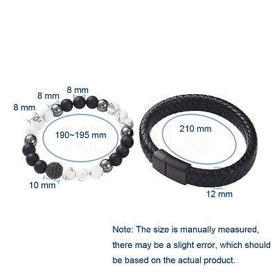 Unisex Stackable Bracelets Sets BJEW-JB04896-1