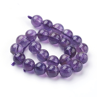 Natural Amethyst Beads Strands G-G099-8mm-1-1