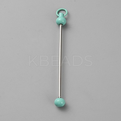 Iron Bar Beadable Keychain for Jewelry Making DIY Crafts IFIN-SZC0005-01A-10-1