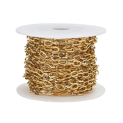 PVD Vacuum Plating 304 Stainless Steel Cable Chains CHS-CJ0001-15G-1