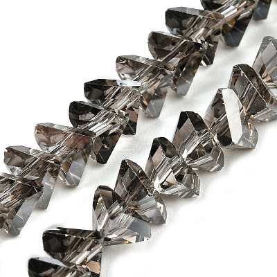 Electroplate Transparent Glass Beads Strands X-EGLA-P052-02A-PL03-1