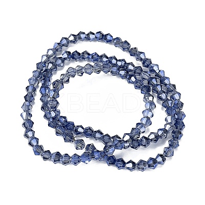 Transparent Electroplate Glass Beads Strands LS-EGLA-A039-T3mm-UA10-1