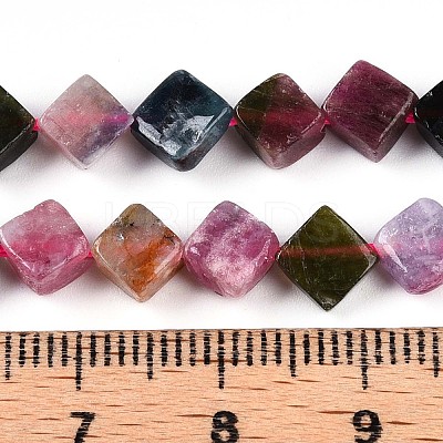 Natural Multicolor Tourmaline Beads Strands G-T140-04B-1