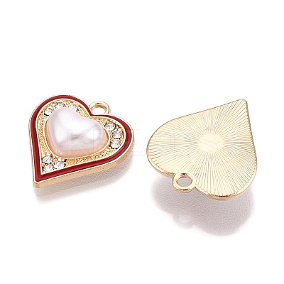 Rack Plating Alloy Rhinestone Pendants FIND-N005-19B-1