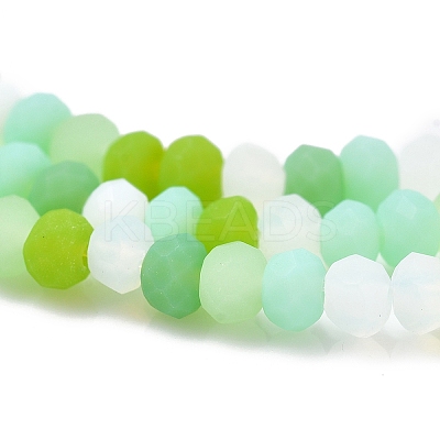 Faceted Glass Beads Strands X-GLAA-F106-B-F05-1