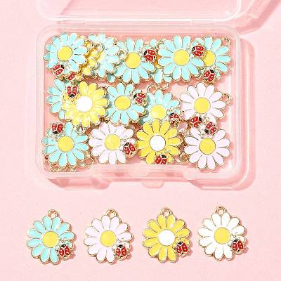 24Pcs Alloy Enamel Pendants ENAM-FS0003-77-1