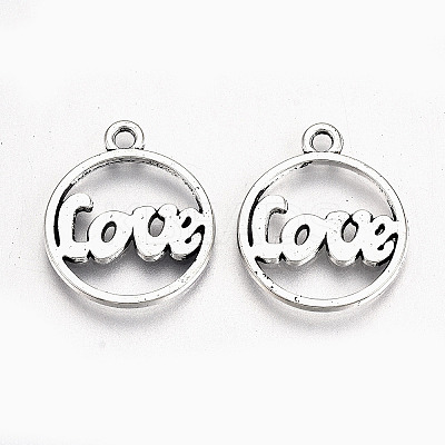 Tibetan Style Alloy Pendants LS-TIBE-S323-025AS-RS-1