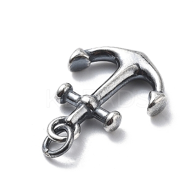 925 Sterling Silver Pendants with Jump Rings STER-R001-03S-02-1