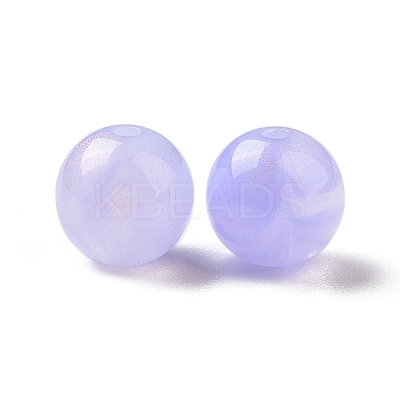 Opaque Acrylic Beads OACR-E014-19B-07-1